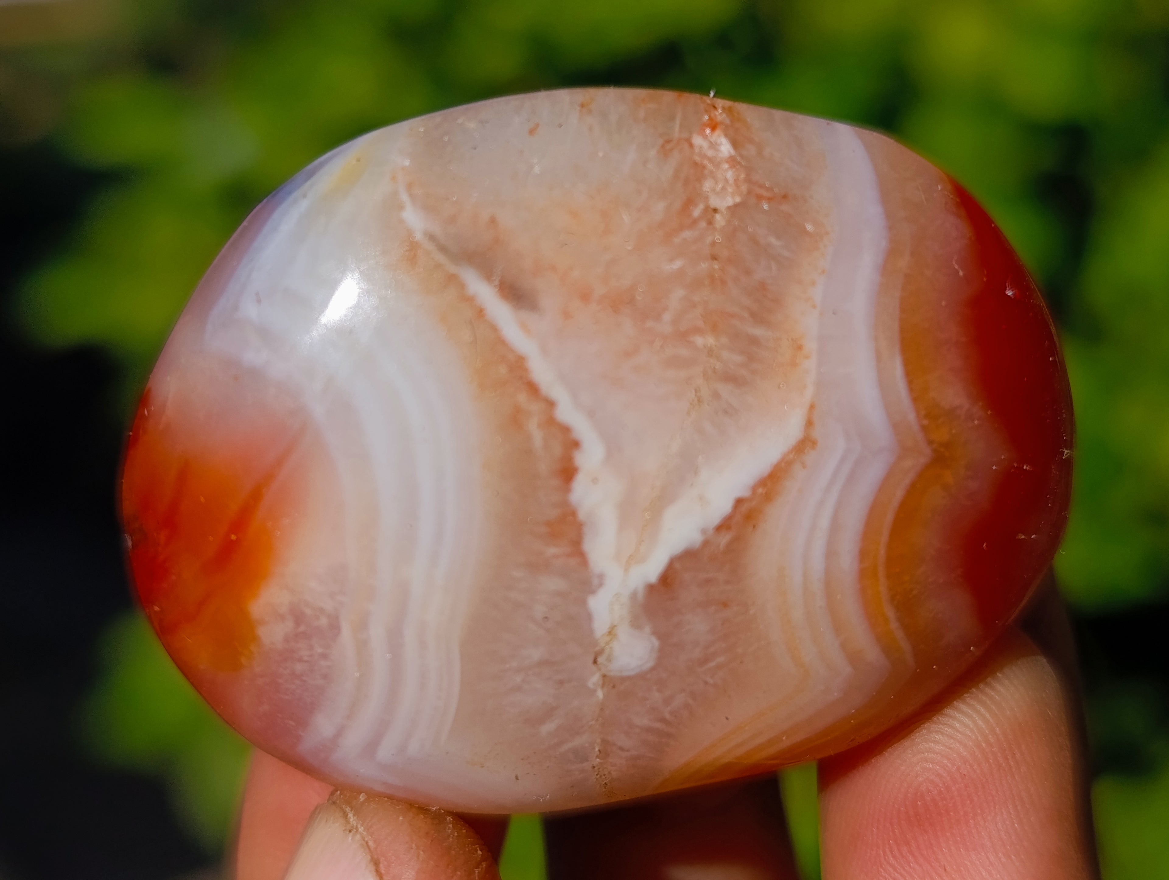 Polished Small Carnelian Agate "Jewellery" Palm Stones x 35 From Madagascar - Toprock Gemstones and Minerals 