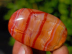 Polished Small Carnelian Agate "Jewellery" Palm Stones x 35 From Madagascar - Toprock Gemstones and Minerals 