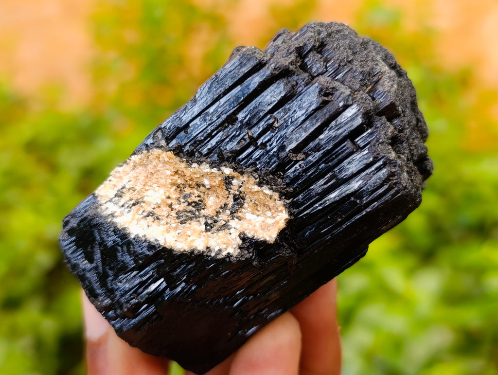 Natural Schorl Black Tourmaline with Fibrous and Needle Formations x 6 From Erongo, Namibia - Toprock Gemstones and Minerals 
