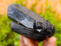 Natural Schorl Black Tourmaline with Fibrous and Needle Formations x 6 From Erongo, Namibia - Toprock Gemstones and Minerals 