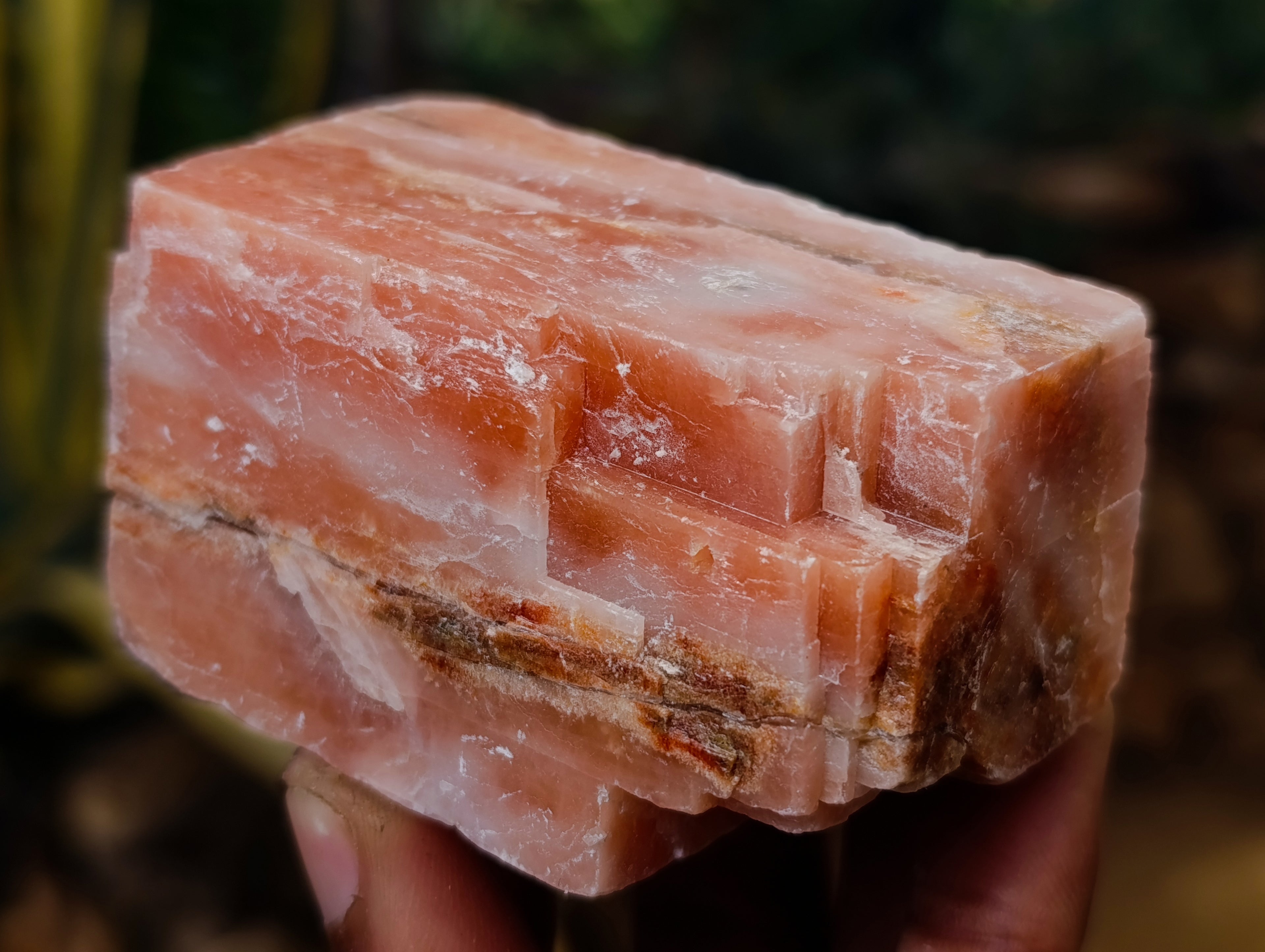 Natural Rhombohedral Sunset Orange Calcite Specimens x 12 From Spitzkop, Namibia - Toprock Gemstones and Minerals 