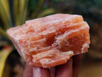 Natural Rhombohedral Sunset Orange Calcite Specimens x 12 From Spitzkop, Namibia - Toprock Gemstones and Minerals 