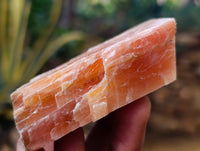 Natural Rhombohedral Sunset Orange Calcite Specimens x 12 From Spitzkop, Namibia - Toprock Gemstones and Minerals 