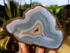 Polished Banded Agate Slices x 12 From Madagascar - Toprock Gemstones and Minerals 