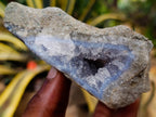 Natural Blue Lace Agate Geodes x 4 From Nsanje, Malawi - Toprock Gemstones and Minerals 