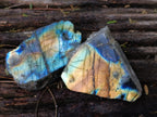 Polished On One Side Labradorite Plates x 35 From Madagascar - Toprock Gemstones and Minerals 