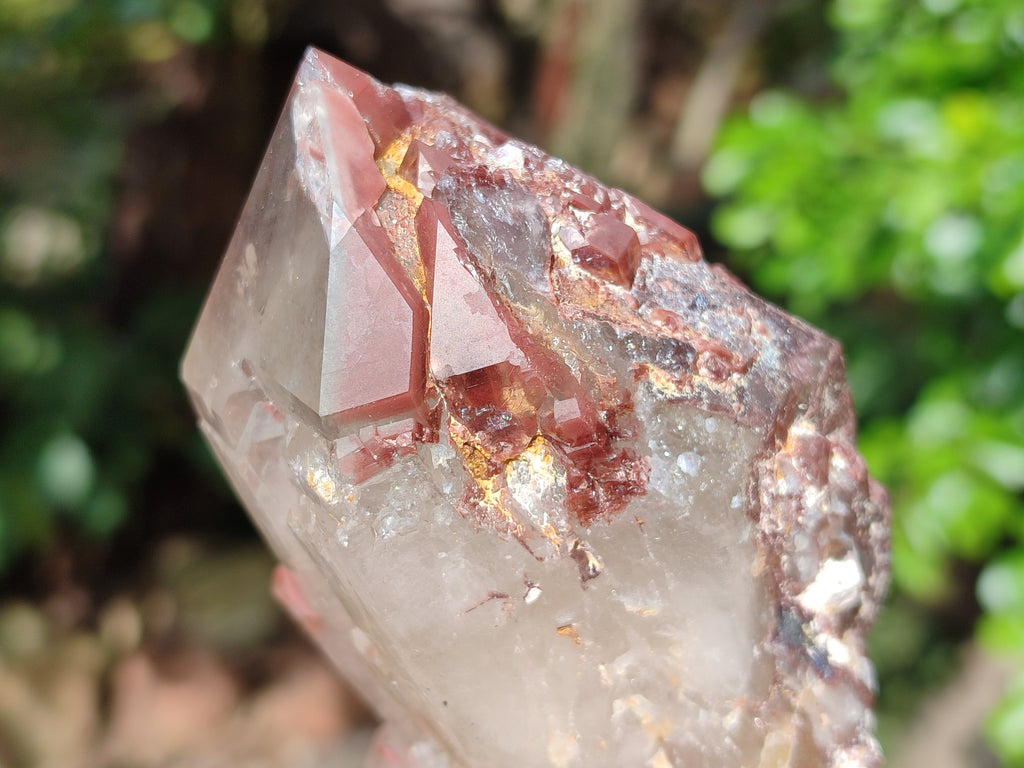 Natural Red Hematoid Quartz Clusters x 3 From Karoi, Zimbabwe - Toprock Gemstones and Minerals 