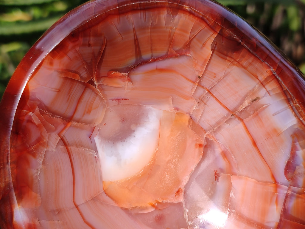 Polished Carnelian Agate Bowls x 2 From Madagascar - Toprock Gemstones and Minerals 