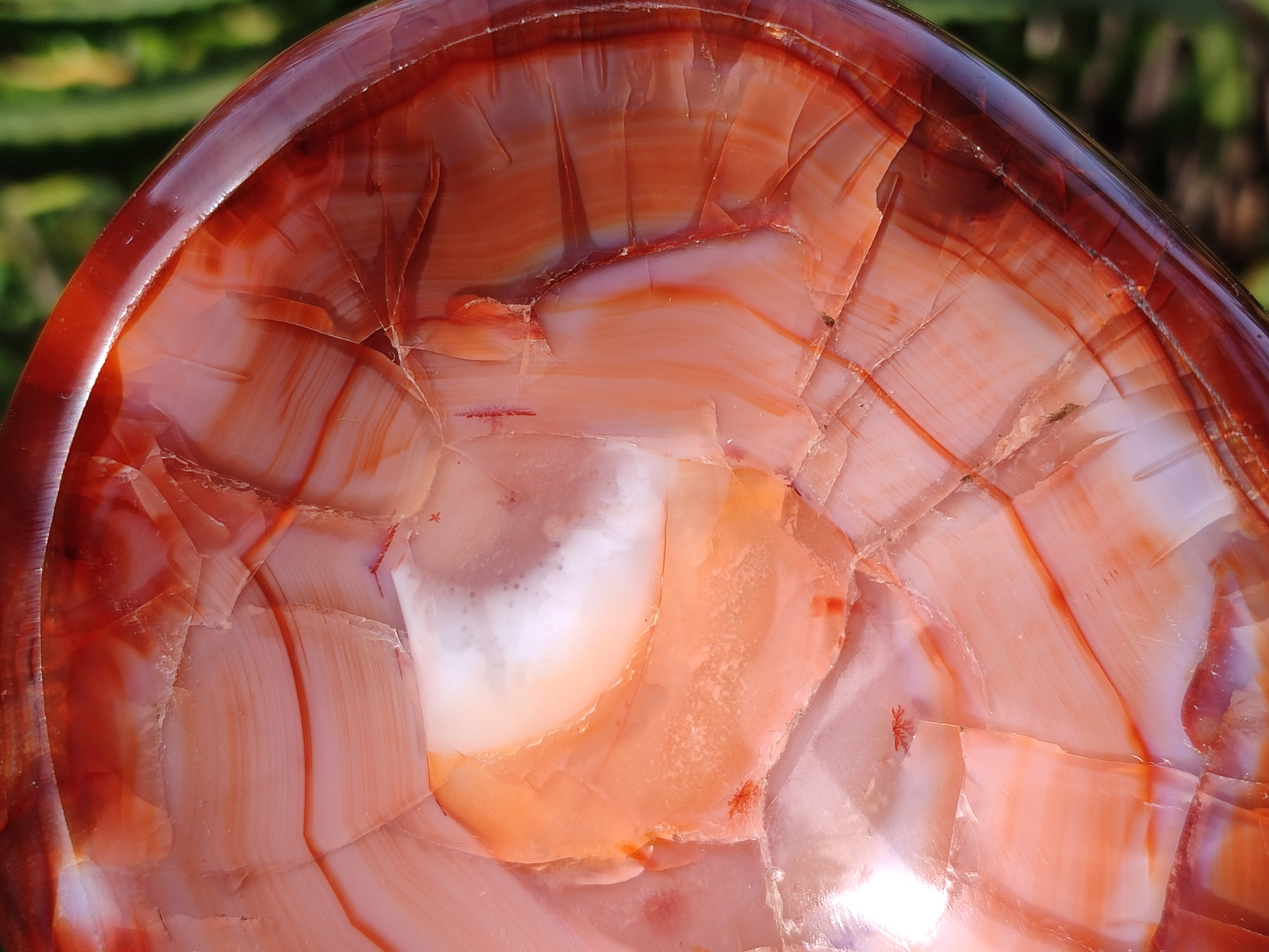Polished Carnelian Agate Bowls x 2 From Madagascar - Toprock Gemstones and Minerals 