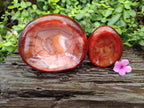 Polished Carnelian Agate Bowls x 2 From Madagascar - Toprock Gemstones and Minerals 