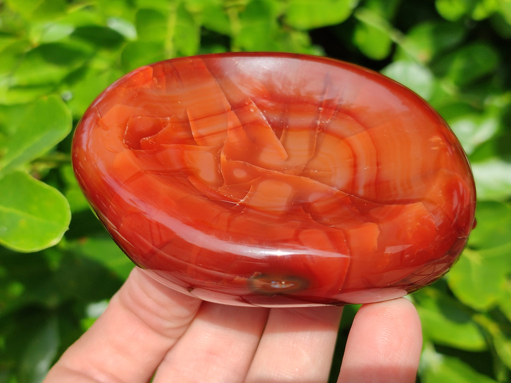 Polished Carnelian Agate Bowls x 2 From Madagascar - Toprock Gemstones and Minerals 