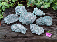 Natural Emerald Mica In Matrix Cobbed Specimens x 7 From Mutoko, Zimbabwe