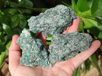Natural Emerald Mica In Matrix Cobbed Specimens x 7 From Mutoko, Zimbabwe