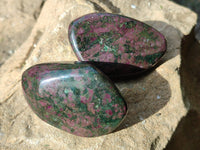 Polished Ruby Corundum In Chrome Verdite Free Forms x 6 From Zimbabwe - Toprock Gemstones and Minerals 