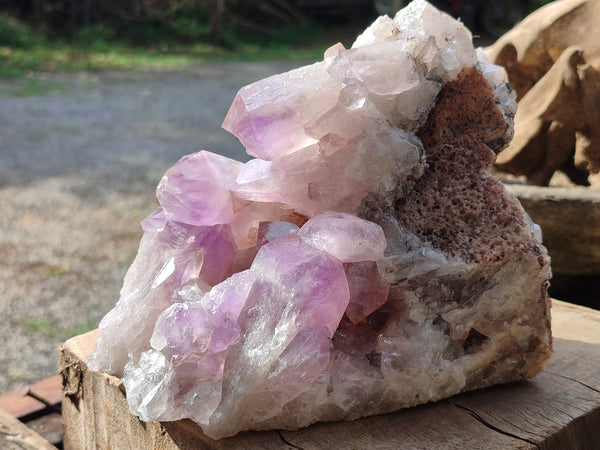 Natural Jacaranda Amethyst Quartz Clusters x 1 From Mumbwa, Zambia