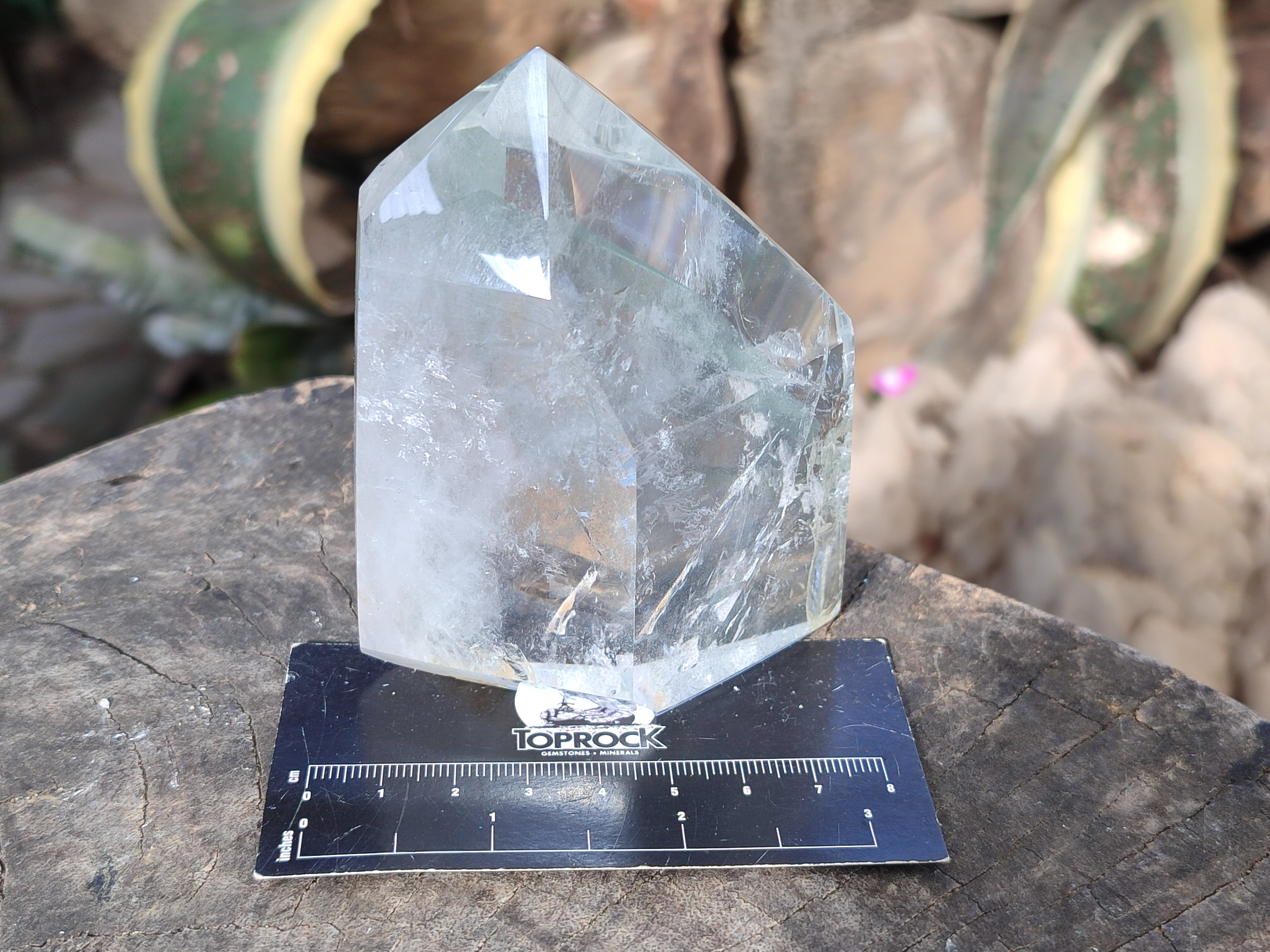 Polished Phantom Chlorite Moss and Zoned Smokey Quartz Crystals x 2 From Madagascar - Toprock Gemstones and Minerals 