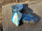 Polished On One Side Small Labradorite Plates x 70 From Tulear, Madagascar - Toprock Gemstones and Minerals 