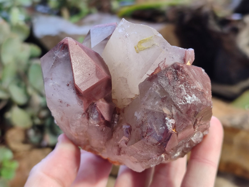 Natural Red Hematoid Quartz Clusters x 2 From Karoi, Zimbabwe - Toprock Gemstones and Minerals 