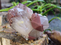 Natural Red Hematoid Quartz Clusters x 2 From Karoi, Zimbabwe