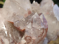 Natural Red Hematoid Quartz Clusters x 2 From Karoi, Zimbabwe