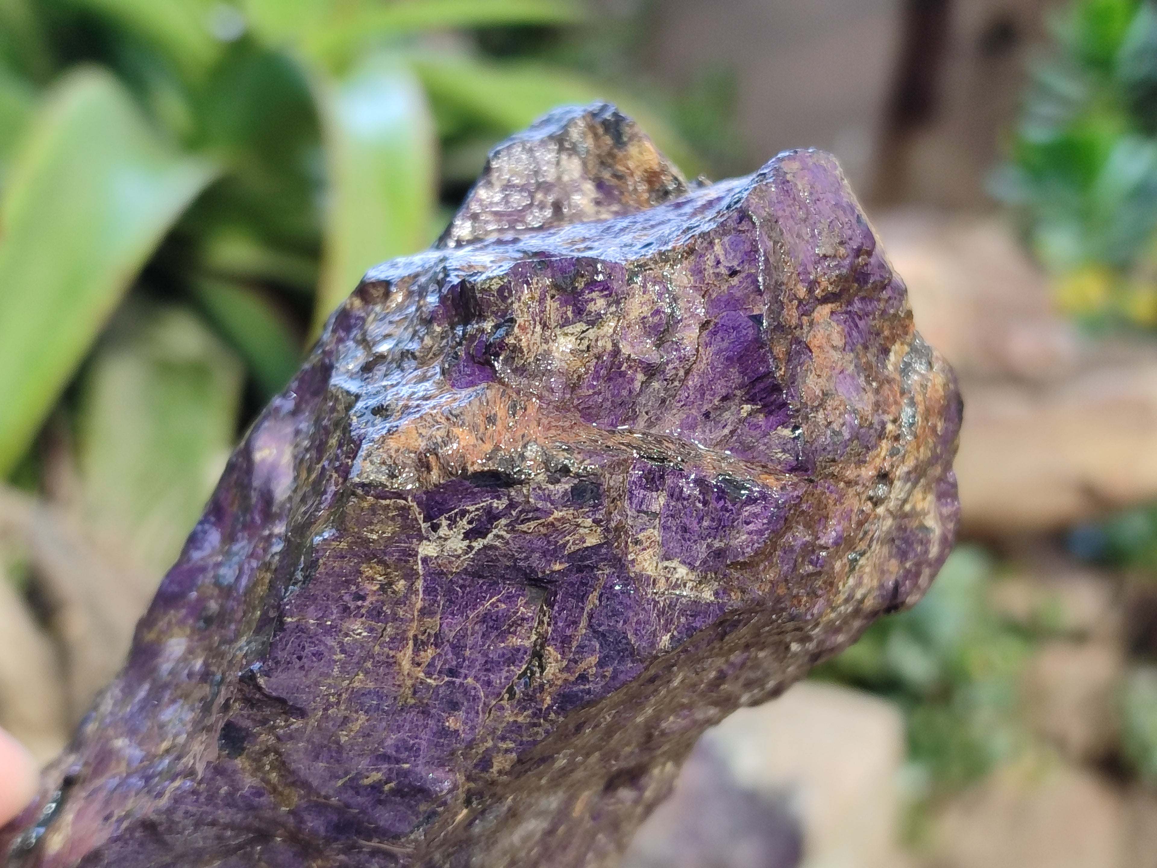 Natural Metallic Purpurite Cobbed Specimens x 3 From Erongo, Namibia - Toprock Gemstones and Minerals 