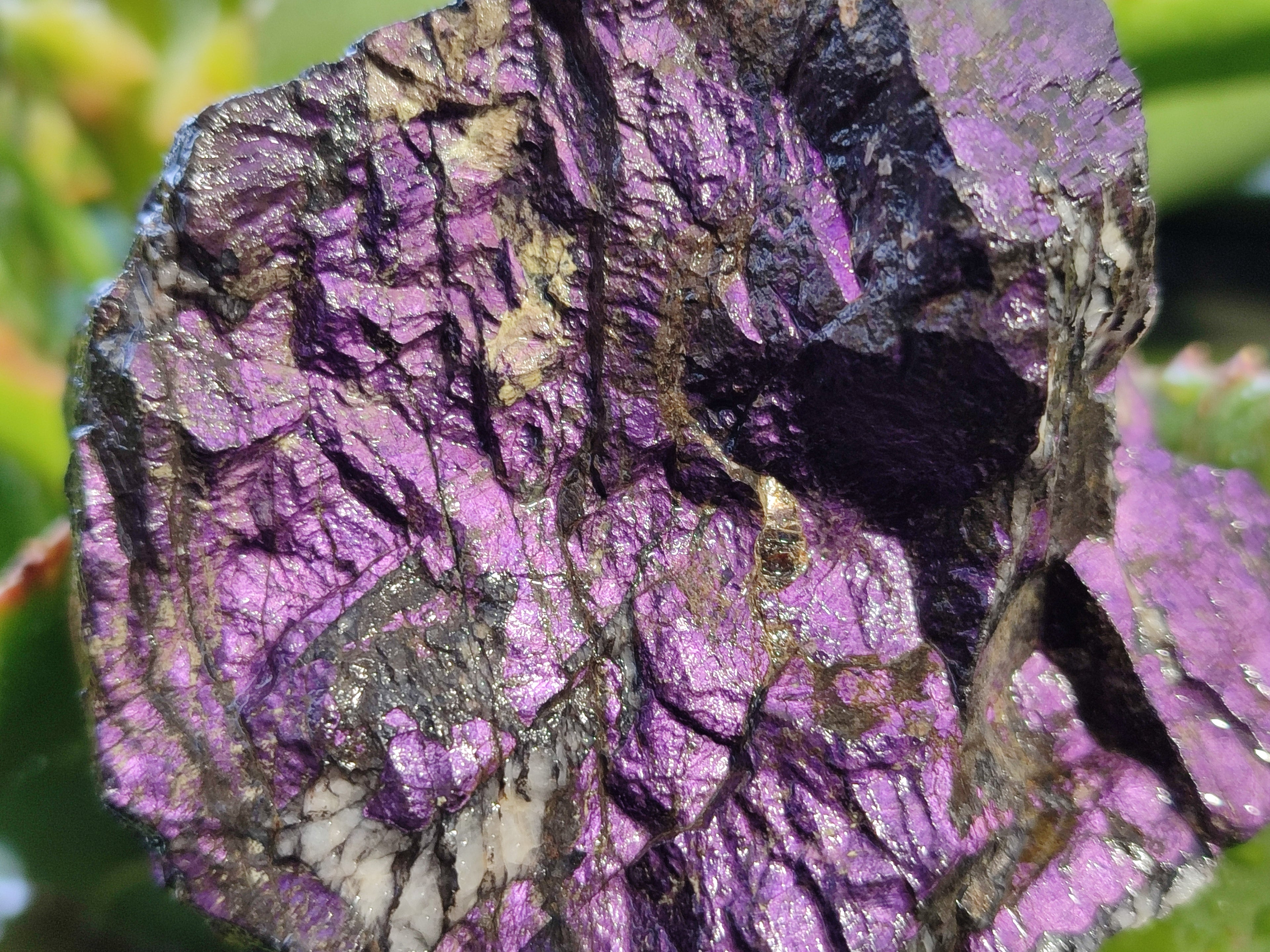 Natural Metallic Purpurite Cobbed Specimens x 3 From Erongo, Namibia - Toprock Gemstones and Minerals 