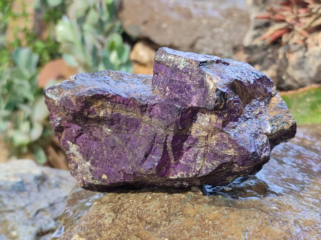 Natural Metallic Purpurite Cobbed Specimens x 3 From Erongo, Namibia - Toprock Gemstones and Minerals 