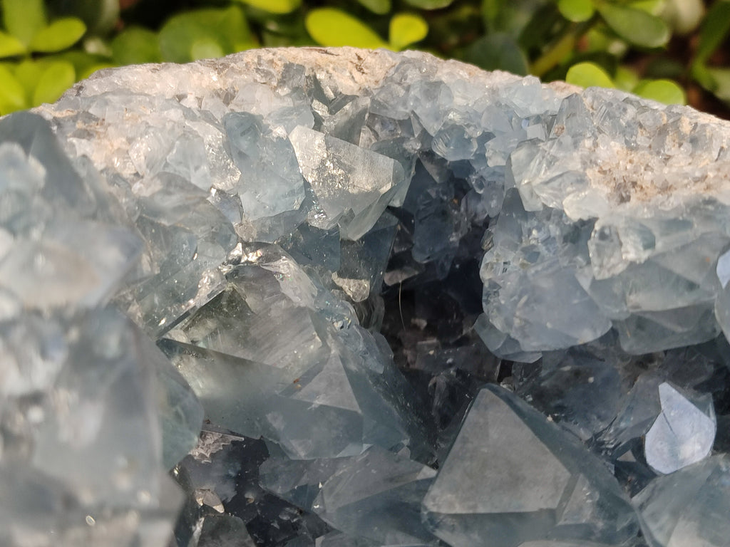 Natural Celestite Geode Specimens x 1 From Sakoany, Madagascar - Toprock Gemstones and Minerals 