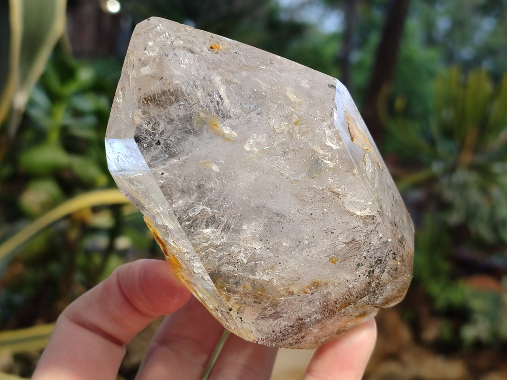 Polished Smokey Amethyst Clear Quartz Inclusion Crystals x 3 From Madagascar - Toprock Gemstones and Minerals 