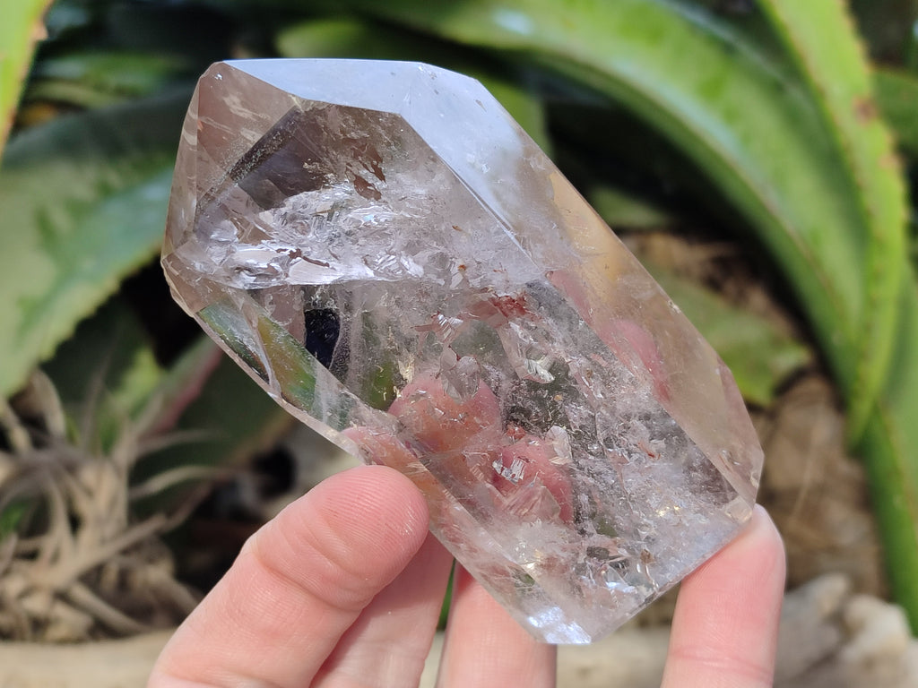 Polished Smokey Amethyst Clear Quartz Inclusion Crystals x 3 From Madagascar - Toprock Gemstones and Minerals 