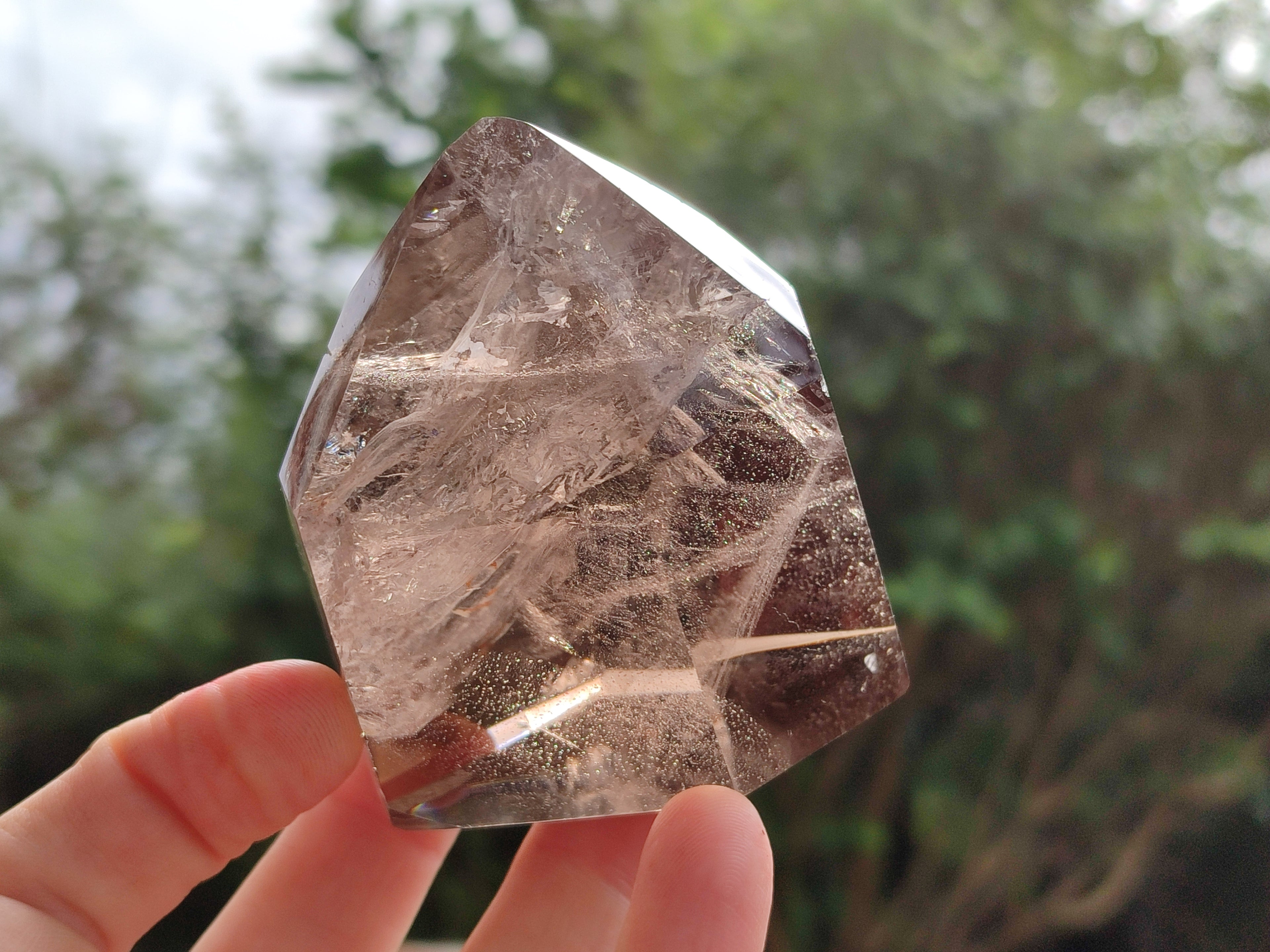 Polished Smokey Quartz Crystals x 3 From Madagascar - Toprock Gemstones and Minerals 