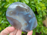 Polished Banded Agate Standing Free Forms x 3 From Madagascar - Toprock Gemstones and Minerals 