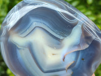 Polished Banded Agate Standing Free Forms x 3 From Madagascar - Toprock Gemstones and Minerals 