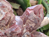 Natural Red Hematoid Quartz Cluster x 1 From Karoi, Zimbabwe