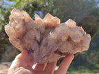 Natural Phantom Cascading Smokey Quartz Clusters x 2 From Luena, Congo - Toprock Gemstones and Minerals 