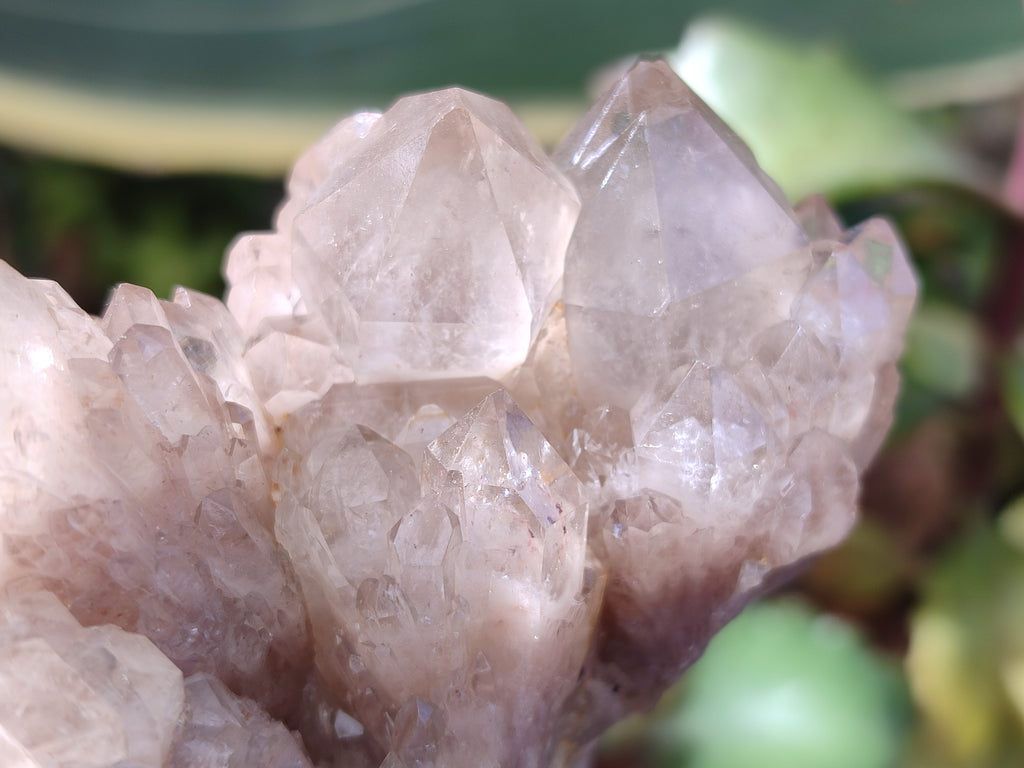 Natural Phantom Cascading Smokey Quartz Clusters x 2 From Luena, Congo - Toprock Gemstones and Minerals 