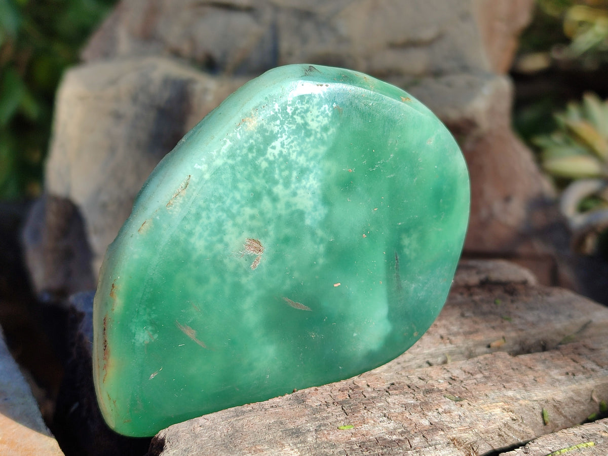 Polished On One Side Emerald Mtorolite Plates x 3 From Mutorashanga, Zimbabwe - Toprock Gemstones and Minerals 
