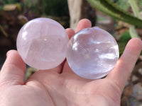 Polished Rose Quartz Spheres x 8 From Ambatondrazaka, Madagascar - Toprock Gemstones and Minerals 