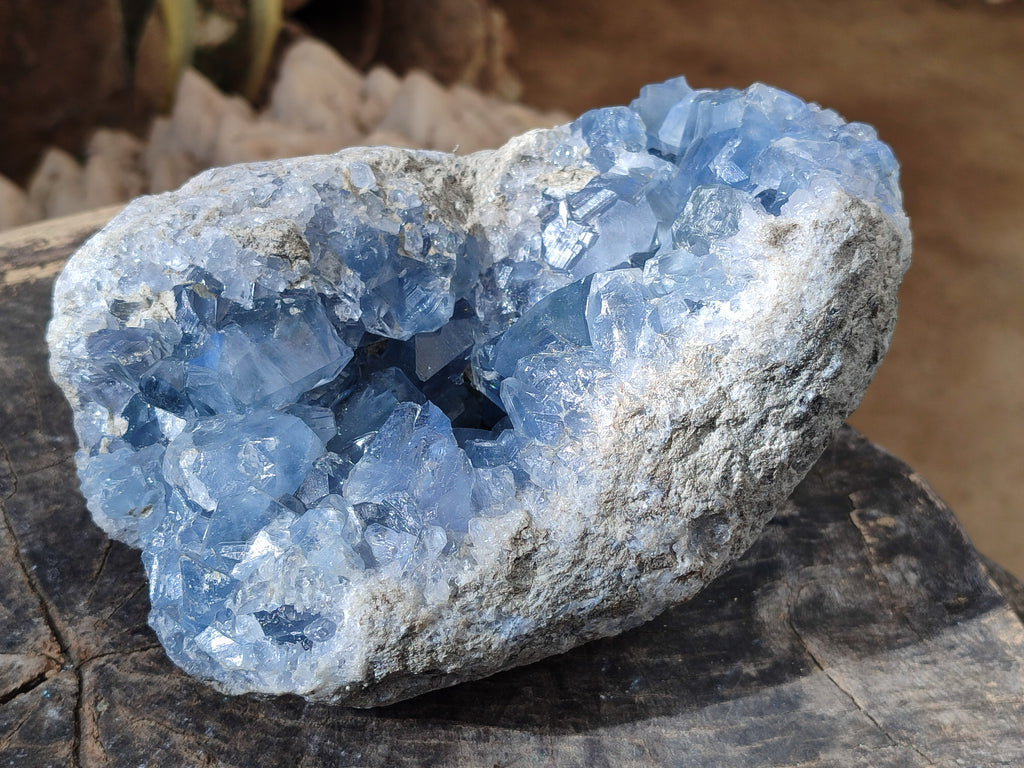 Natural Celestite Geode Specimens x 1 From Sakoany, Madagascar - Toprock Gemstones and Minerals 