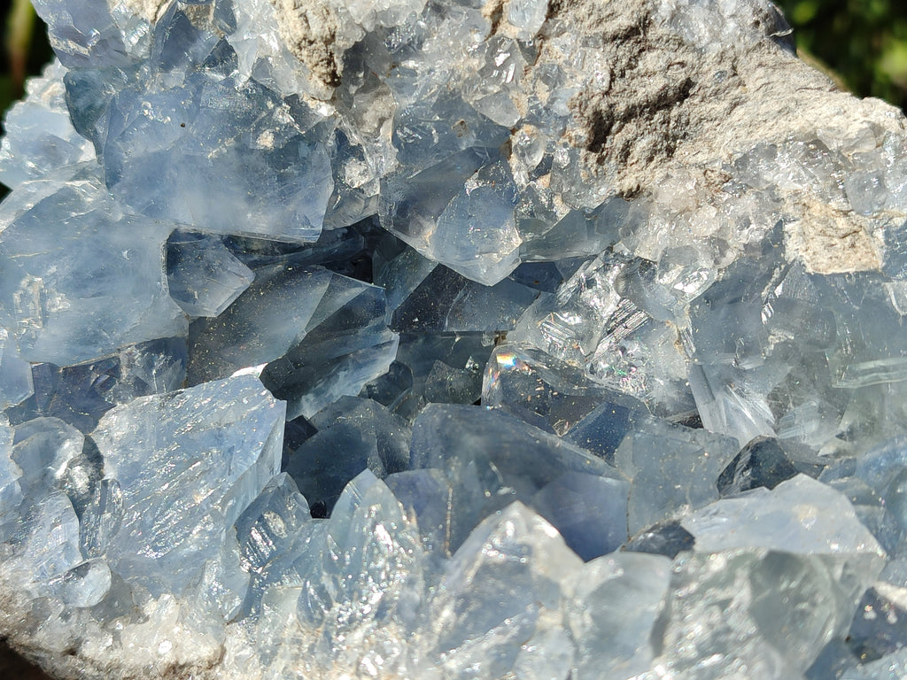 Natural Celestite Geode Specimens x 1 From Sakoany, Madagascar - Toprock Gemstones and Minerals 