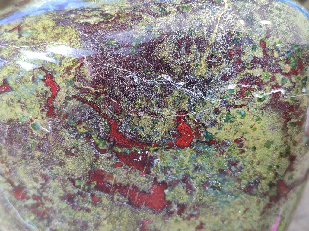 Polished Bastite Dragons Blood Stone Standing Free Form x 1 From Tshipise, South Africa - Toprock Gemstones and Minerals 