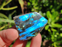 Polished On One Side Labradorite Plates x 35 From Tulear, Madagascar - Toprock Gemstones and Minerals 