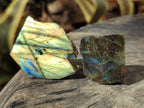 Polished On One Side Labradorite Plates x 35 From Tulear, Madagascar - Toprock Gemstones and Minerals 
