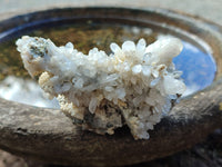 Natural Quartz and Smokey Quartz Clusters with Hyalite Opal on 3 Specimens x 6 From Erongo, Namibia - Toprock Gemstones and Minerals 