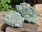 Natural Emerald Mica In Matrix Cobbed Specimens x 2 From Mutoko, Zimbabwe - Toprock Gemstones and Minerals 