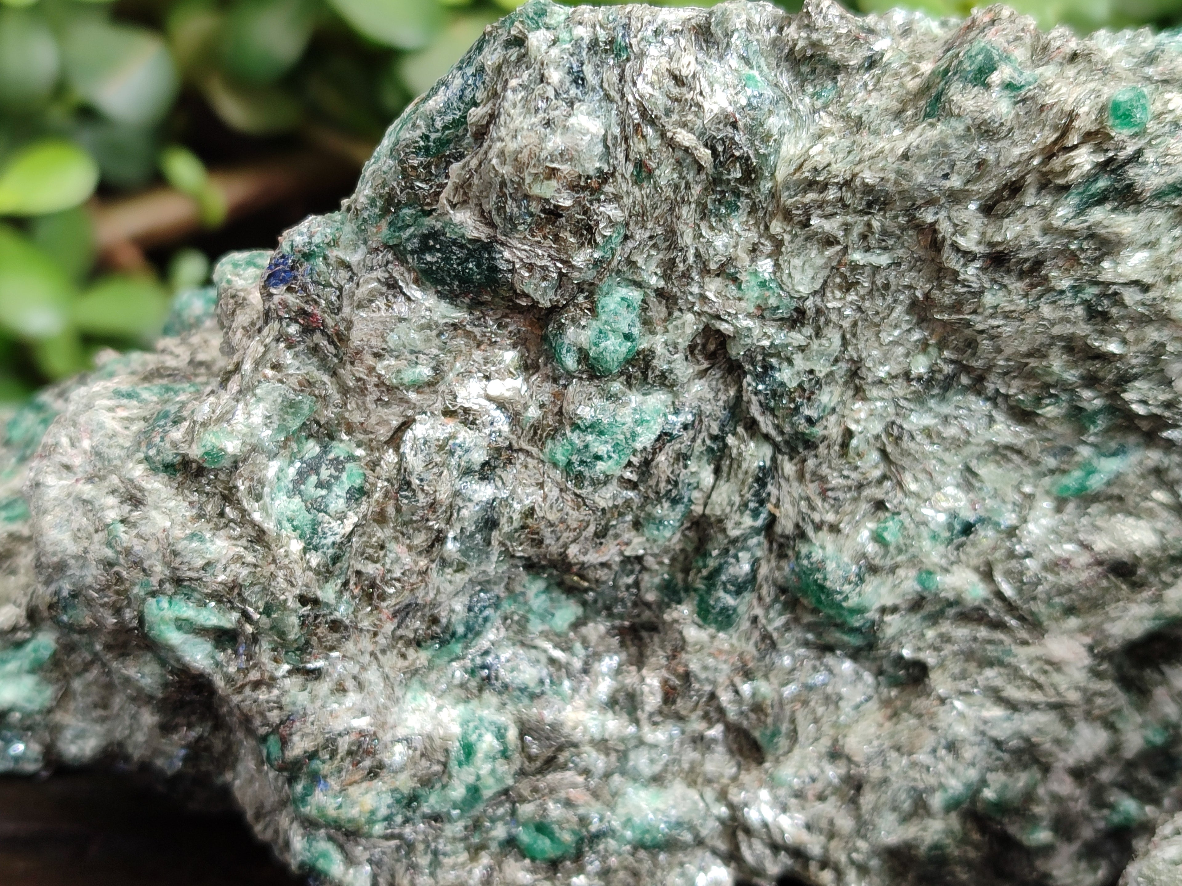 Natural Emerald Mica In Matrix Cobbed Specimens x 2 From Mutoko, Zimbabwe - Toprock Gemstones and Minerals 