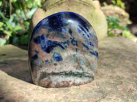 Polished Sodalite Standing Free Forms x 4 From Kunene River, Namibia - Toprock Gemstones and Minerals 