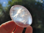 Polished Rose Quartz Palm Stones x 35 From Ambatondrazaka, Madagascar - Toprock Gemstones and Minerals 