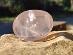 Polished Rose Quartz Palm Stones x 35 From Ambatondrazaka, Madagascar - Toprock Gemstones and Minerals 