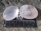 Polished Rose Quartz Palm Stones x 35 From Ambatondrazaka, Madagascar - Toprock Gemstones and Minerals 